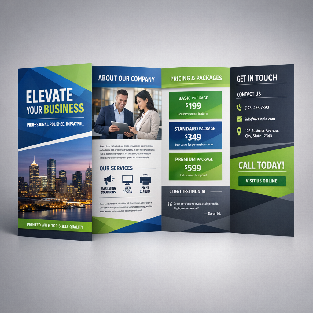 8.5" x 11" Tri-Fold Brochures
