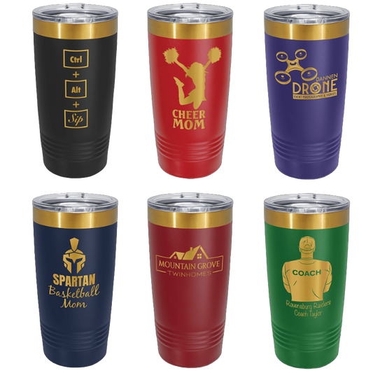 Gold Polar Camel 20 oz. Ringneck Tumbler with Slider Lid