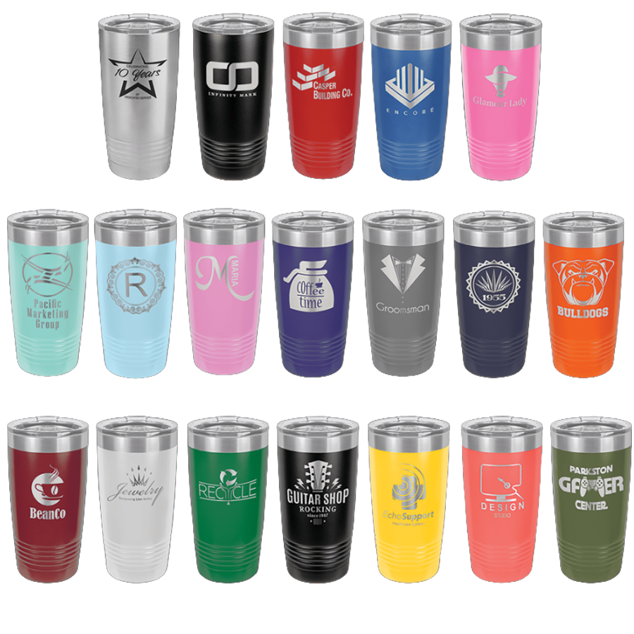 Silver Polar Camel 20 oz. Ringneck Tumbler with Slider Lid